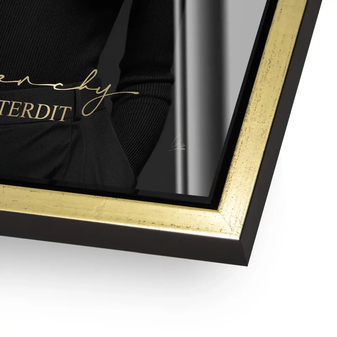 Audrey Givenchy Noir Acrylglasbild