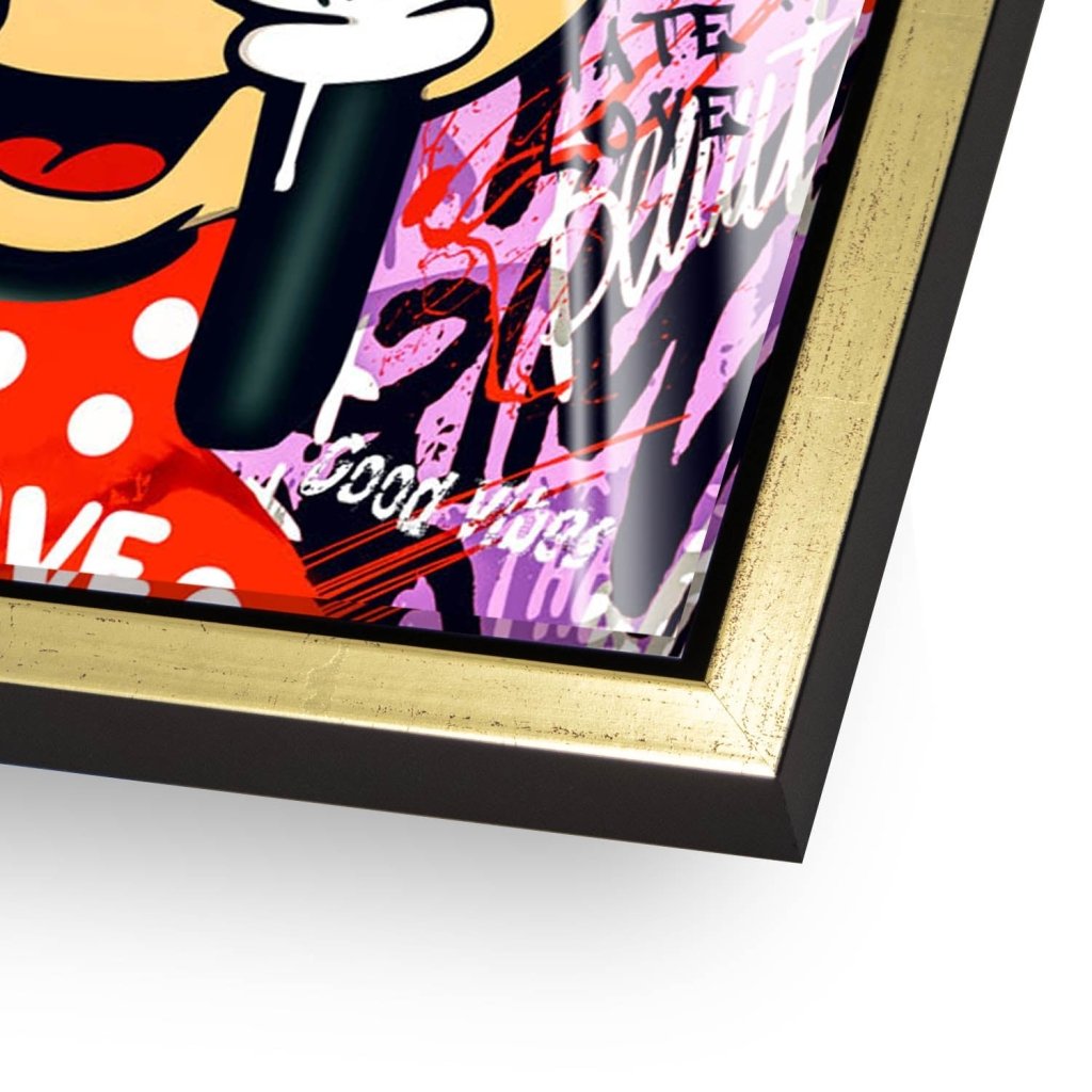 Bad Minnie Street Art Acrylglas Bild INGALERIE