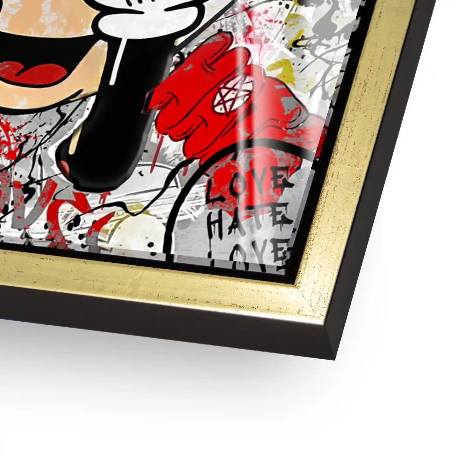 Micky Graffiti Street Art Acrylglas Bild INGALERIE