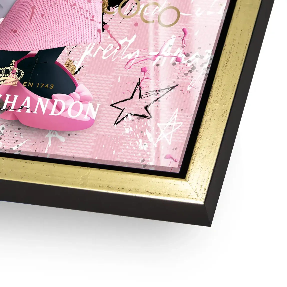 Minnie Maus Rosé Coco Acrylglasbild