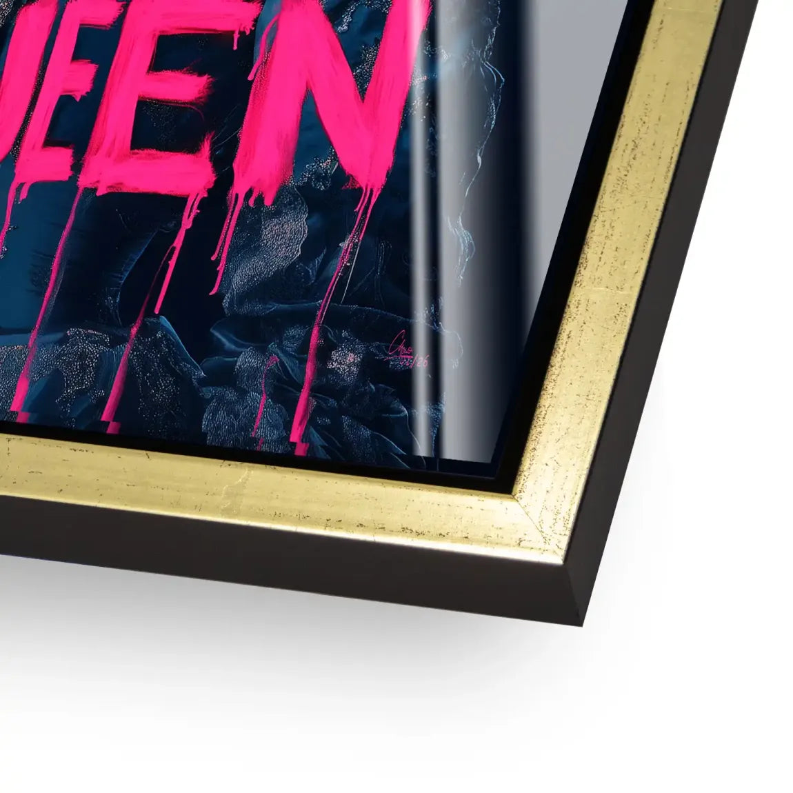 Queen Neon Art Acrylglasbild