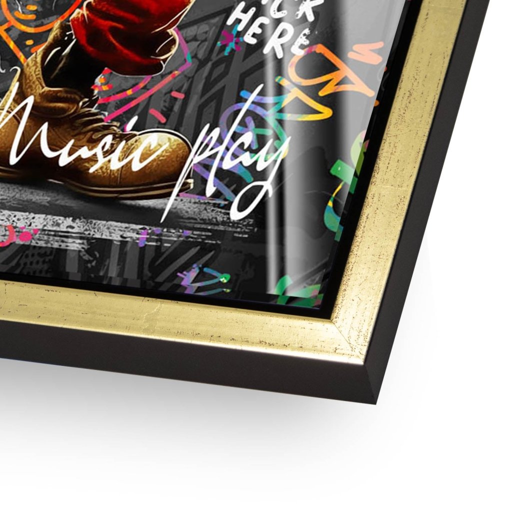 Micky Maus Dance Street Art Acrylglas Bild INGALERIE