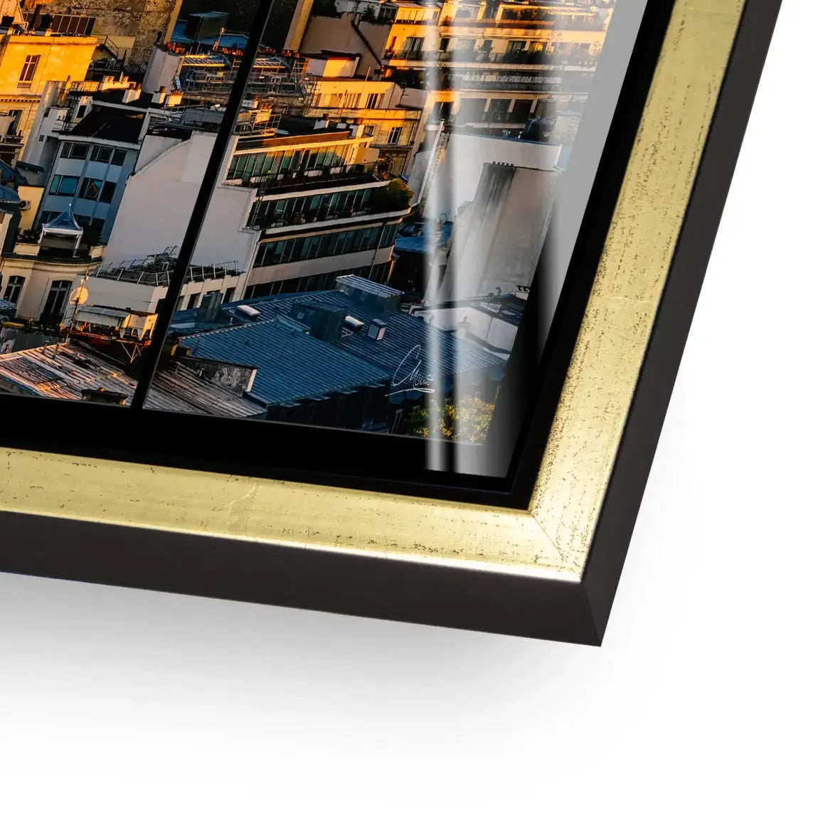 Sunset View Paris Acrylglasbild