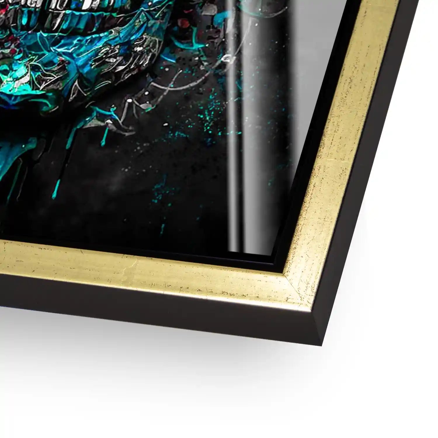 Totenkopf Silver Style Acrylglas Bild INGALERIE