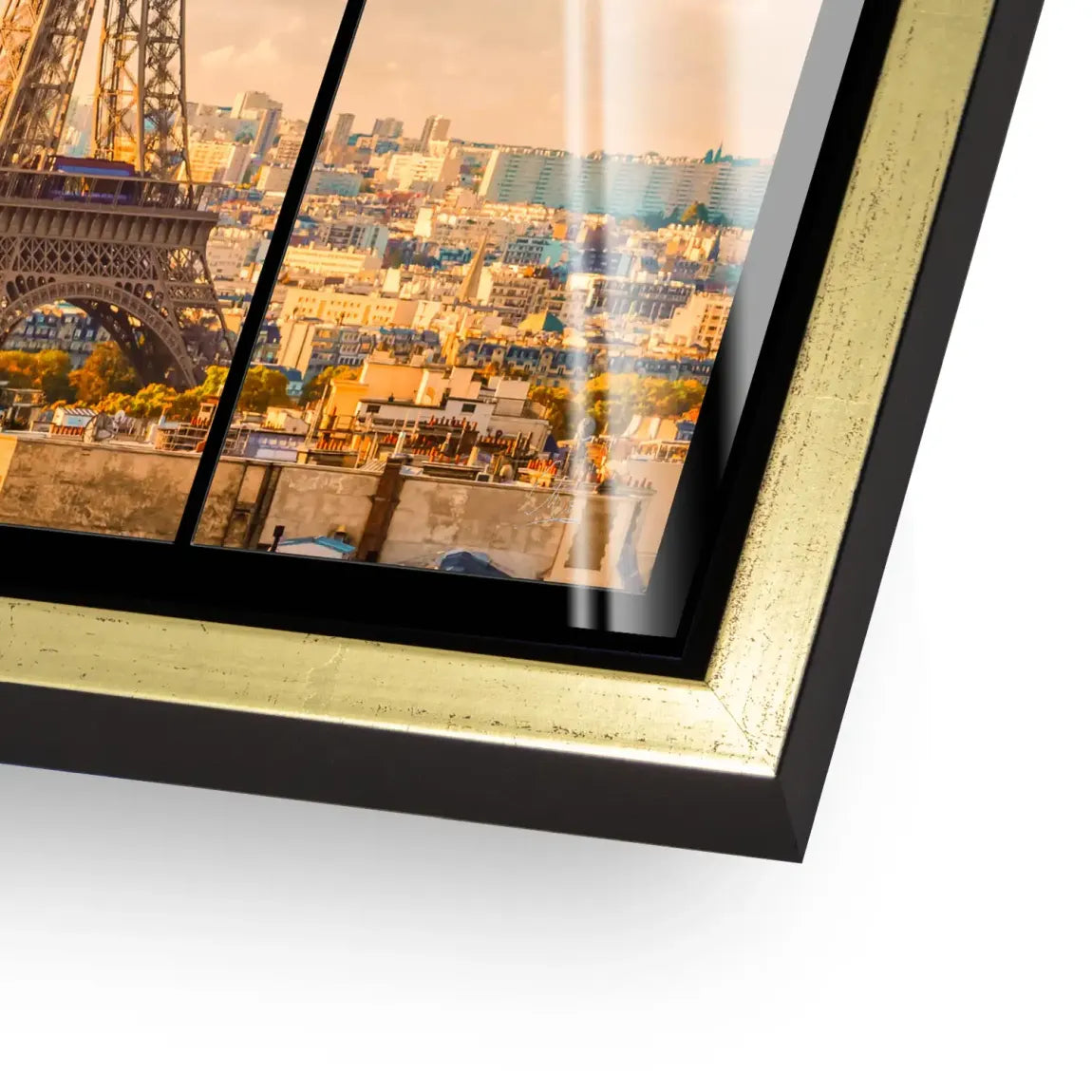 Morning Glow Paris Acrylglasbild