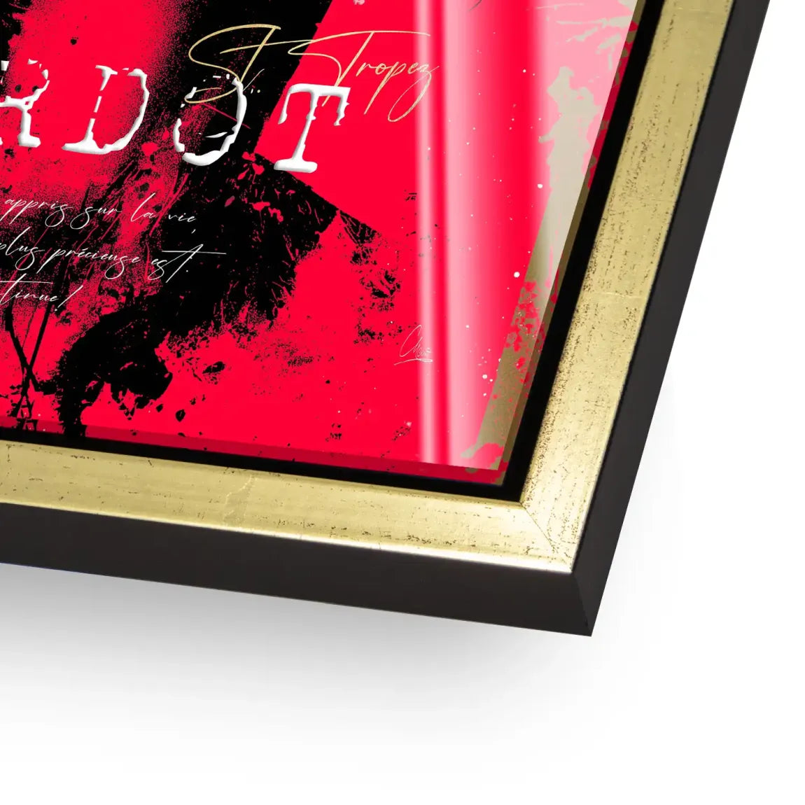 Brigitte Bardot Red Art Acrylglasbild