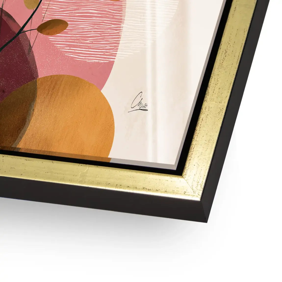 Golden Terra Harmony Acrylglasbild