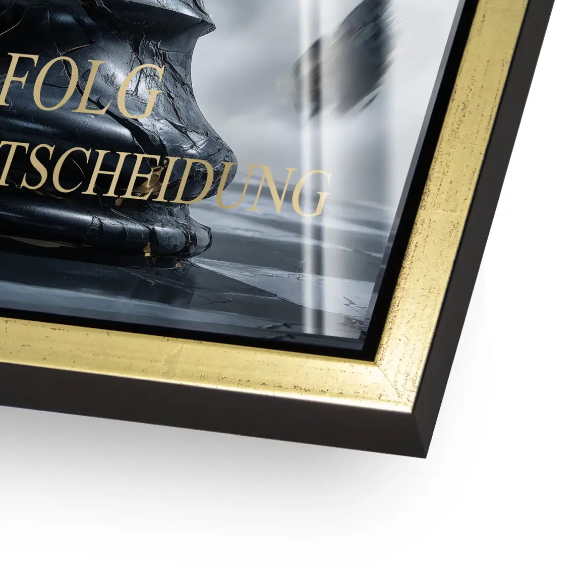 Schwarze Entscheidung Acrylglasbild