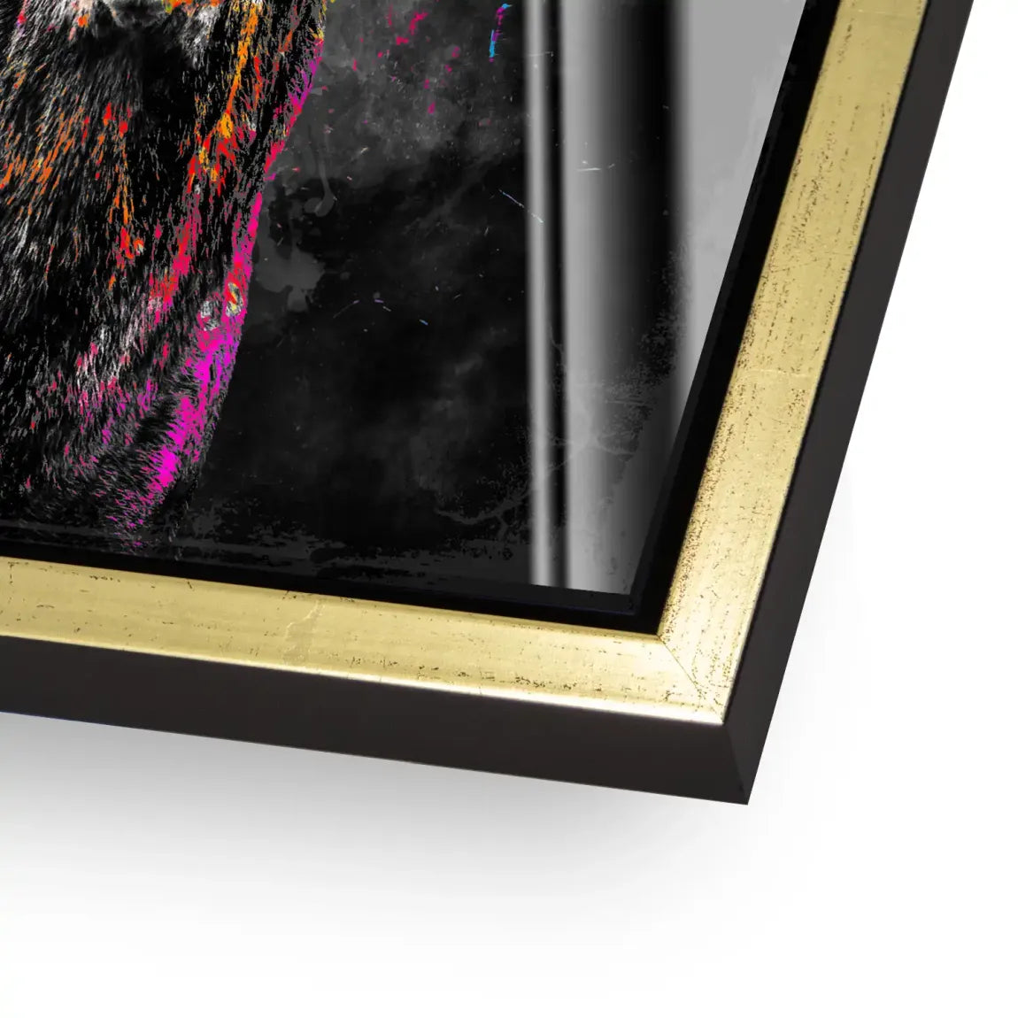 Bunter Hirsch Acrylglasbild