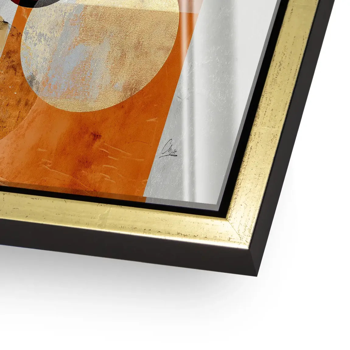 Golden Orbit Acrylglasbild