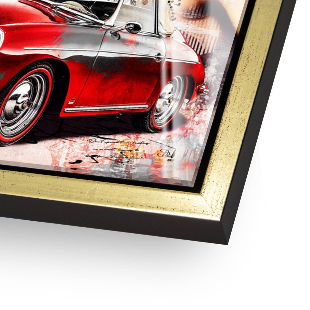 Marilyn Monroe Porsche Pop Art Acrylglas Bild INGALERIE