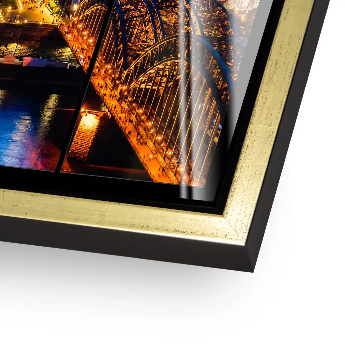Köln City Lights Acrylglasbild