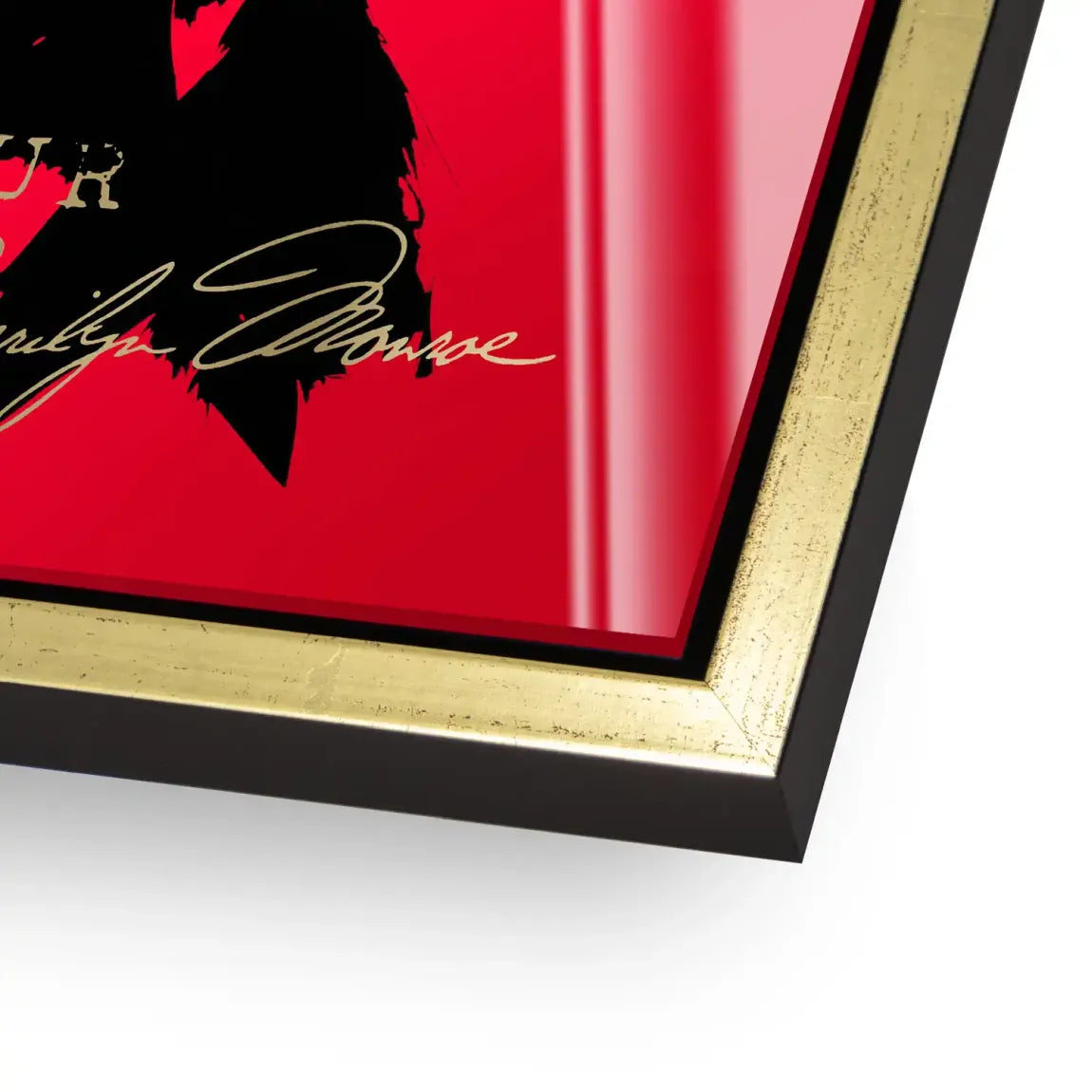 Marilyn Red Glamour Acrylglasbild