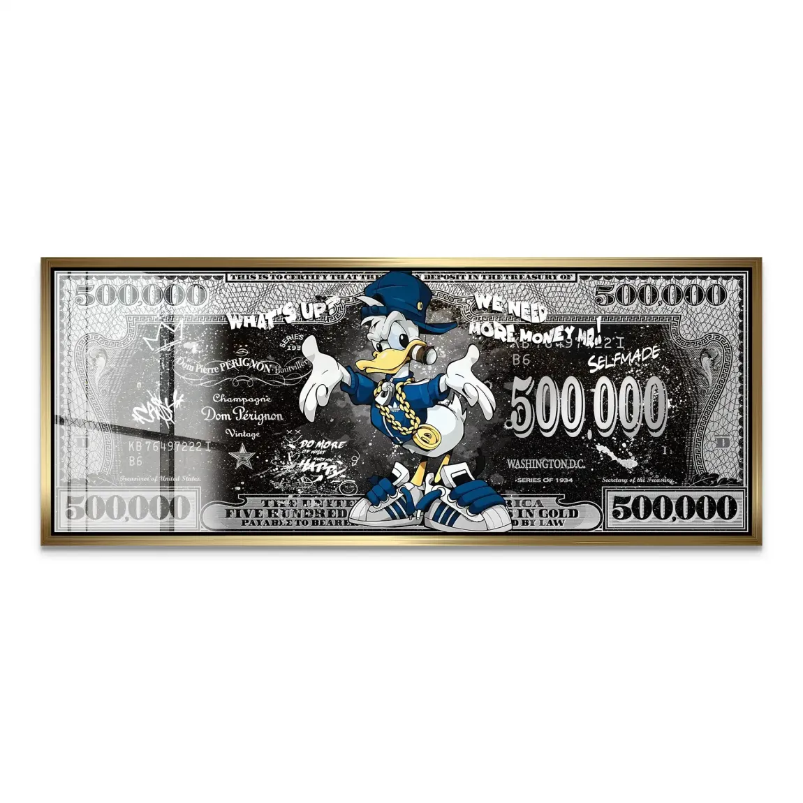 Donald Duck Whats up Dollar Acrylglas Bild INGALERIE