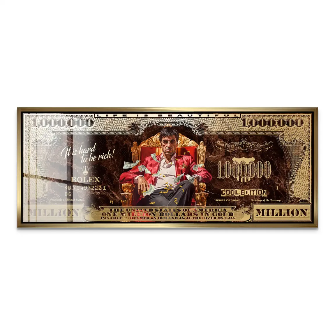 Scarface Million Legacy Dollar Acrylglas Bild