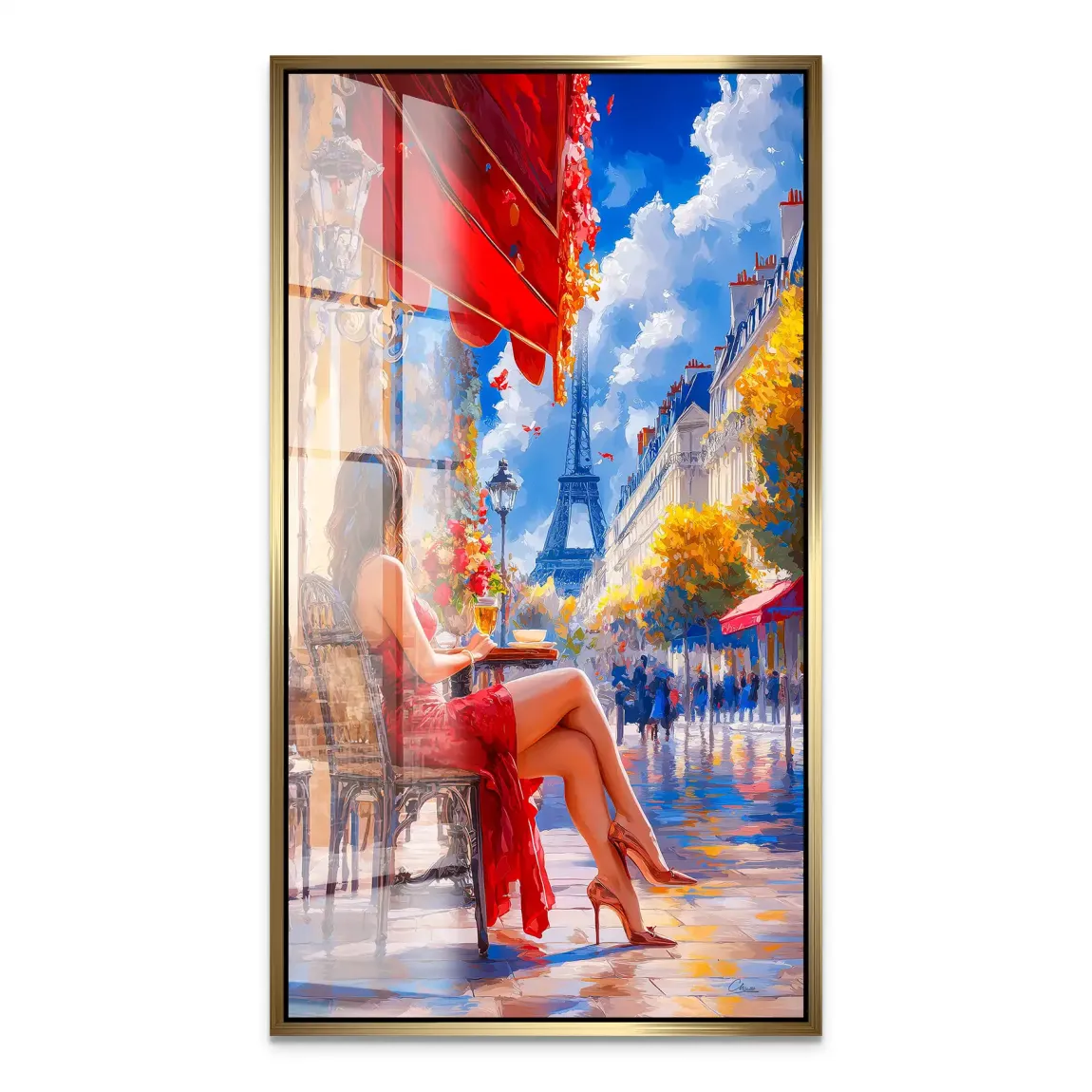 Café Rouge à Paris Acrylglas Bild INGALERiE