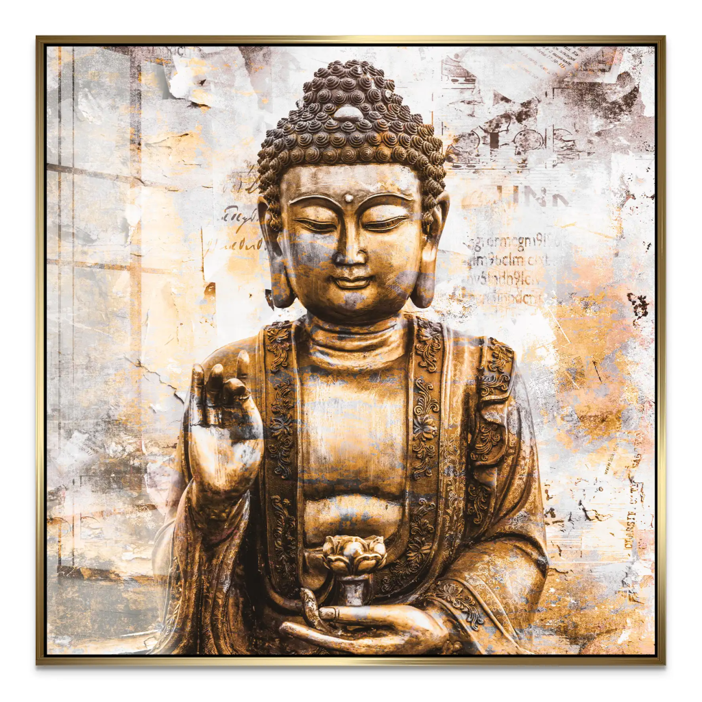 Buddha Abstrakt Acrylglas Bild INGALERIE