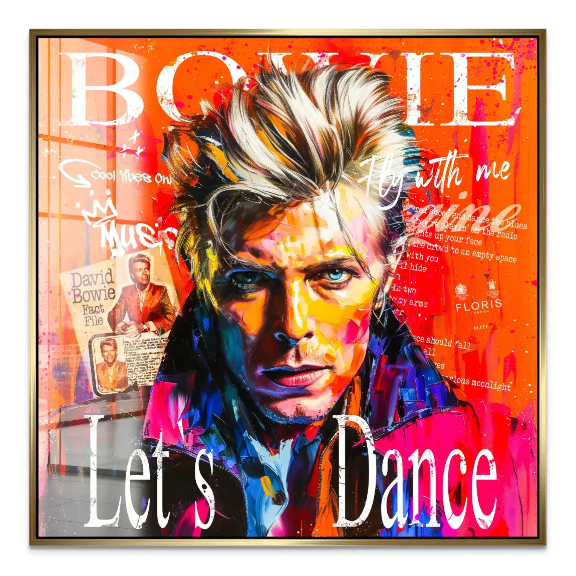 David Bowie Sound and Color Acrylglas Bild
