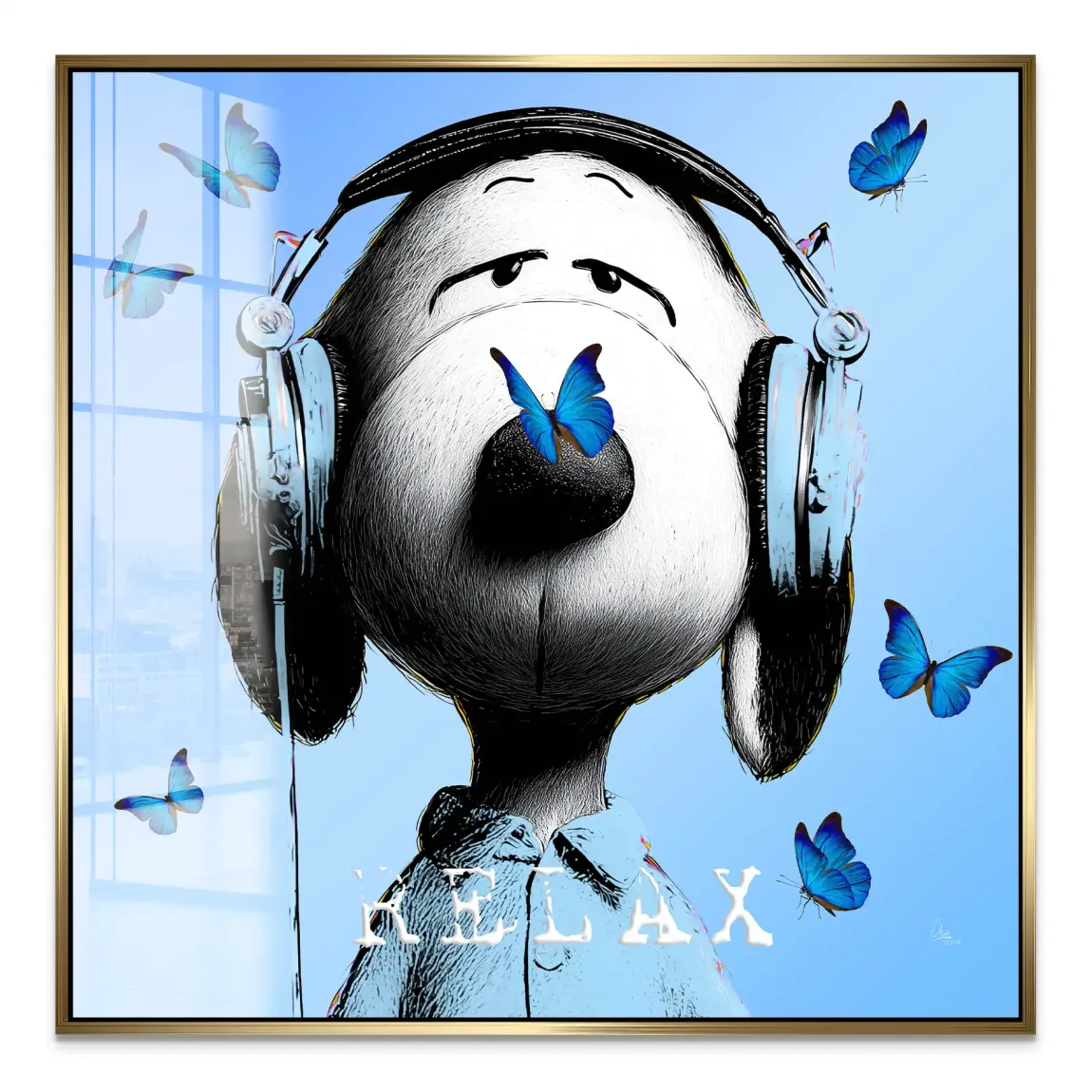 Snoopy Relax Acrylglasbild