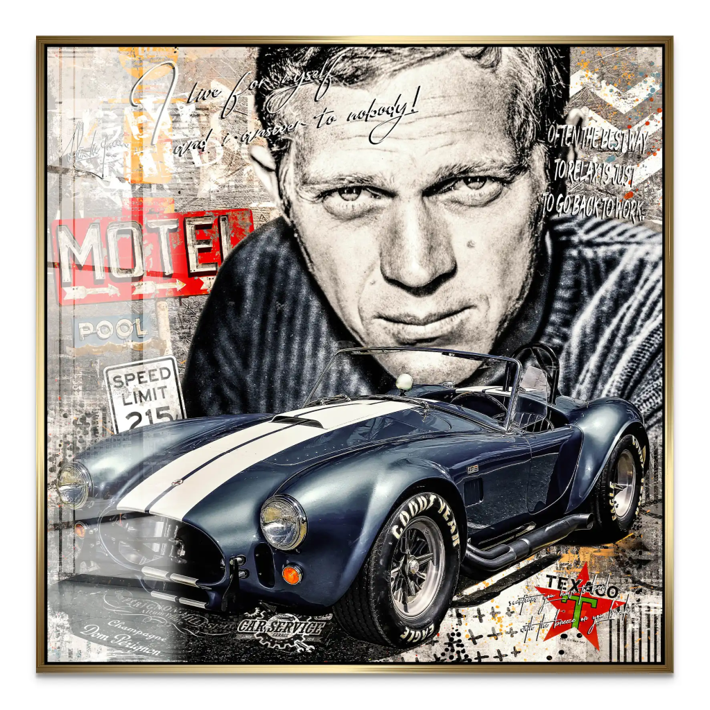 Steve AC Cobra Pop Art Acrylglas Bild INGALERIE