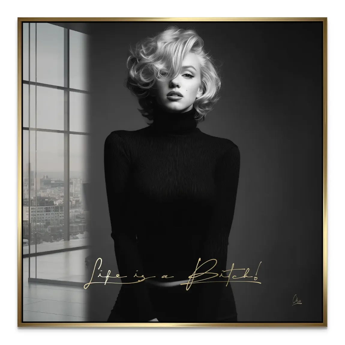 Monroe Life is a Bitch Acrylglas Bild