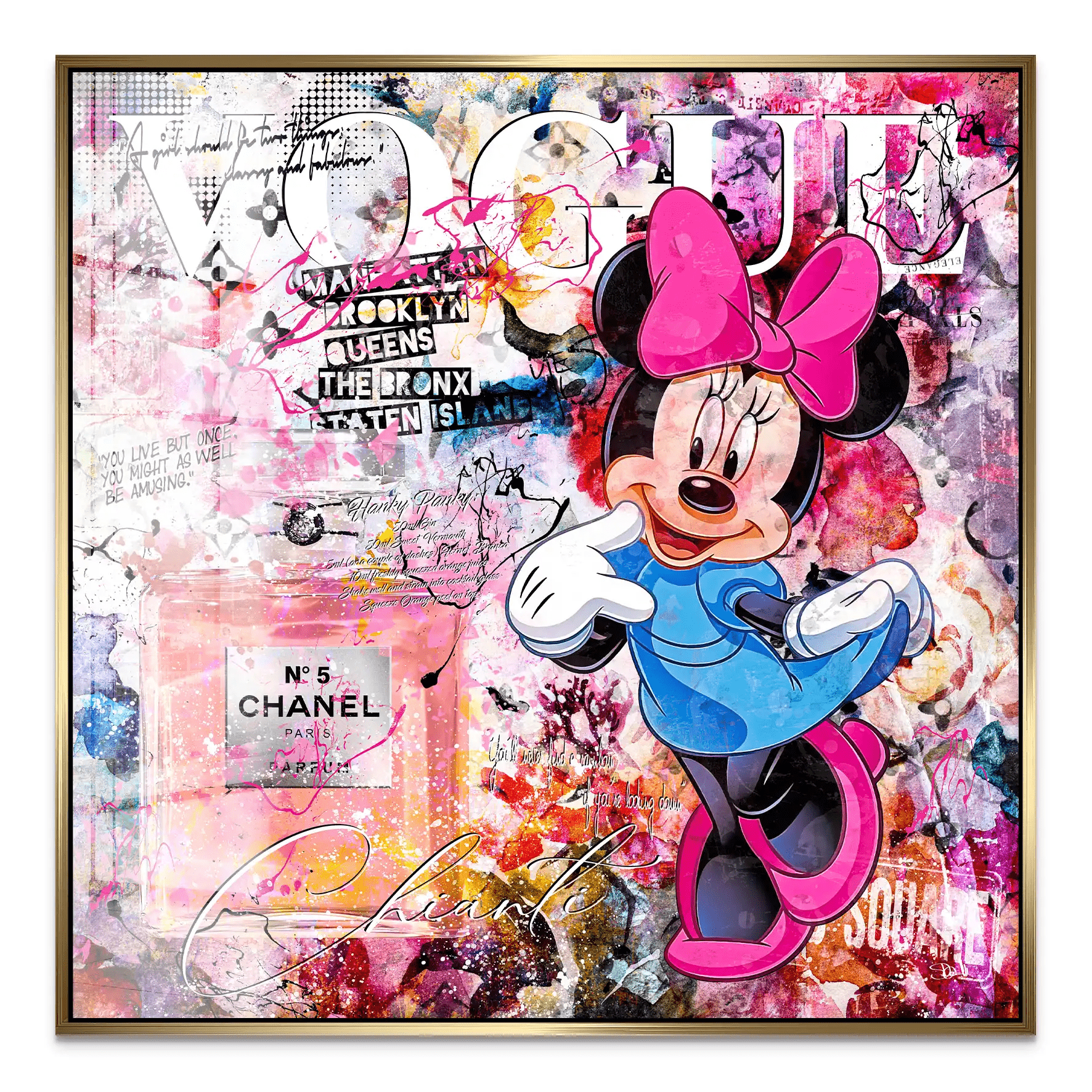 Minnie Chanel Art Acrylglas Bild INGALERIE