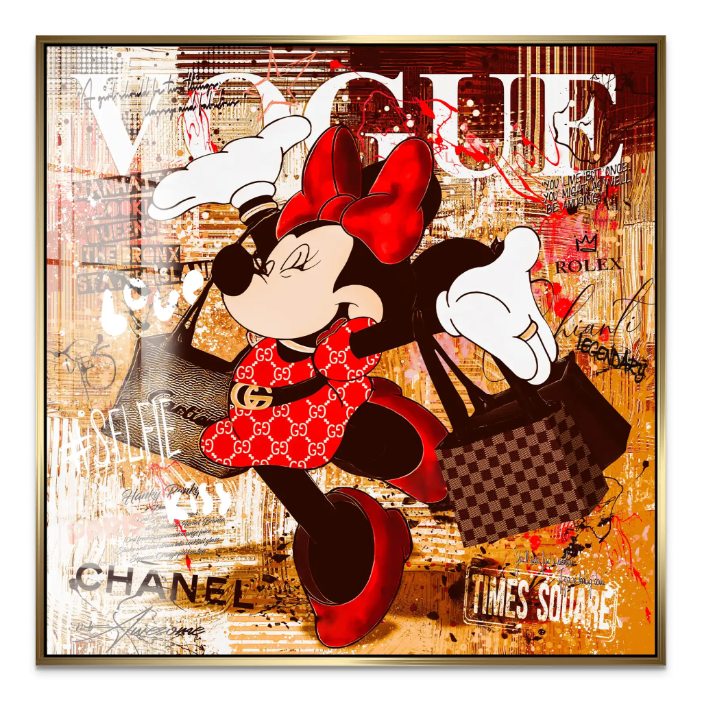 Minnie Vogue Retro Acrylglas Bild INGALERIE