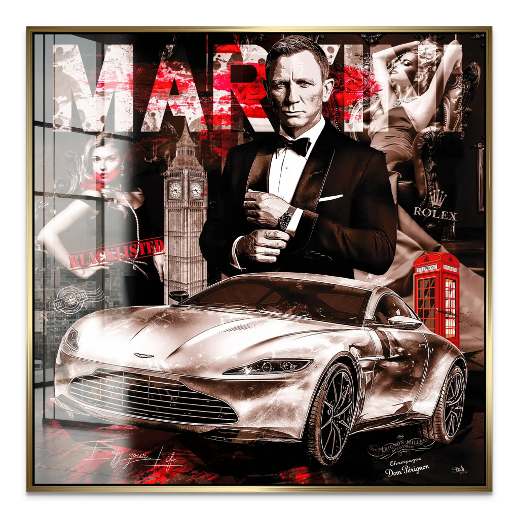James Bond Modern Style Acrylglas Bild INGALERIE