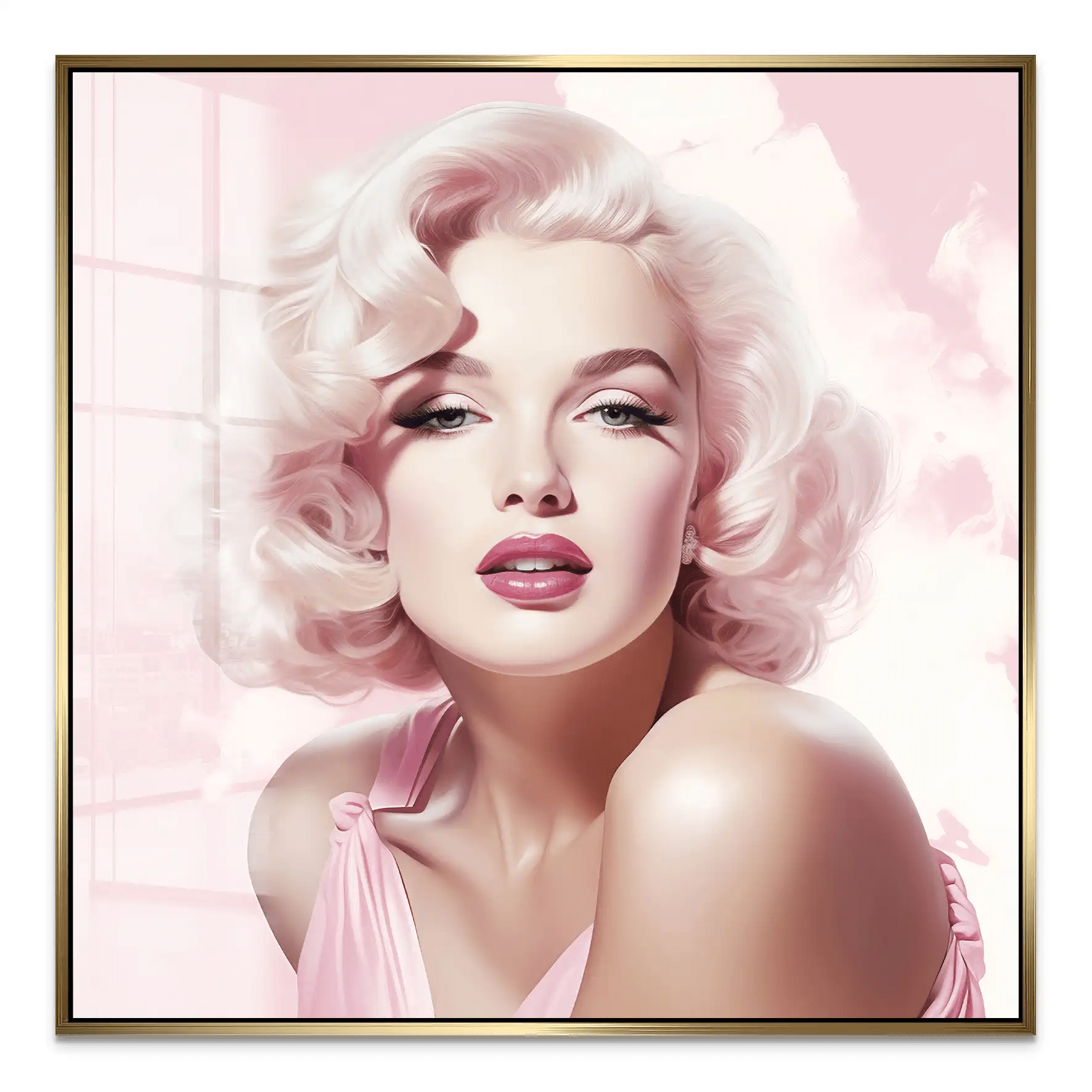 Pink Marilyn Acrylglas Bild INGALERIE