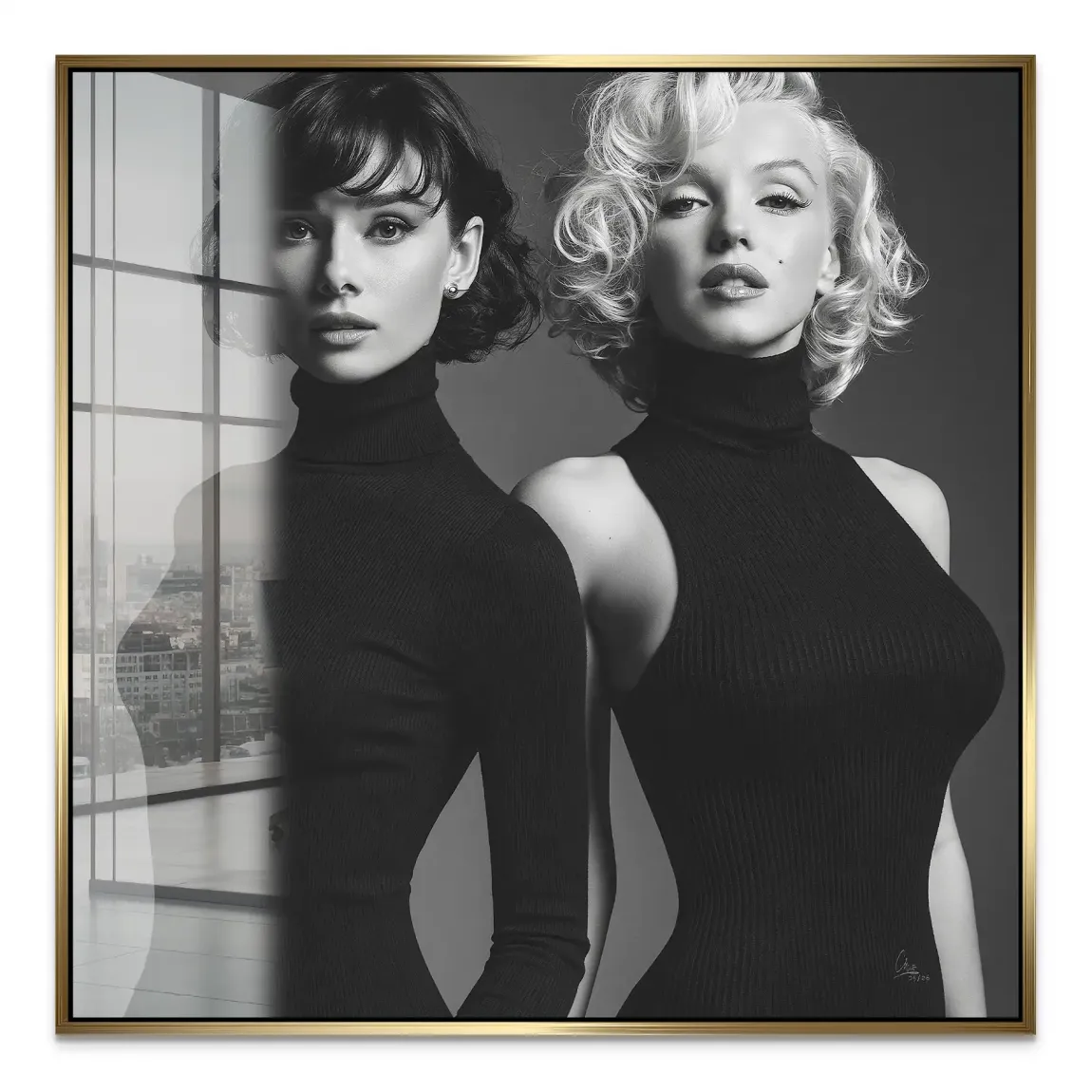 Audrey & Marilyn Acrylglasbild