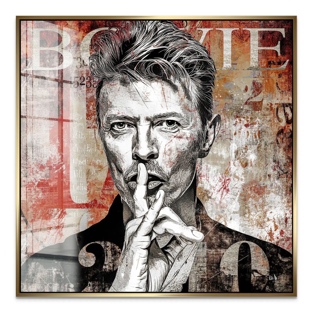 David Bowie Abstrakt Luxury Style Acrylglas Bild INGALERIE