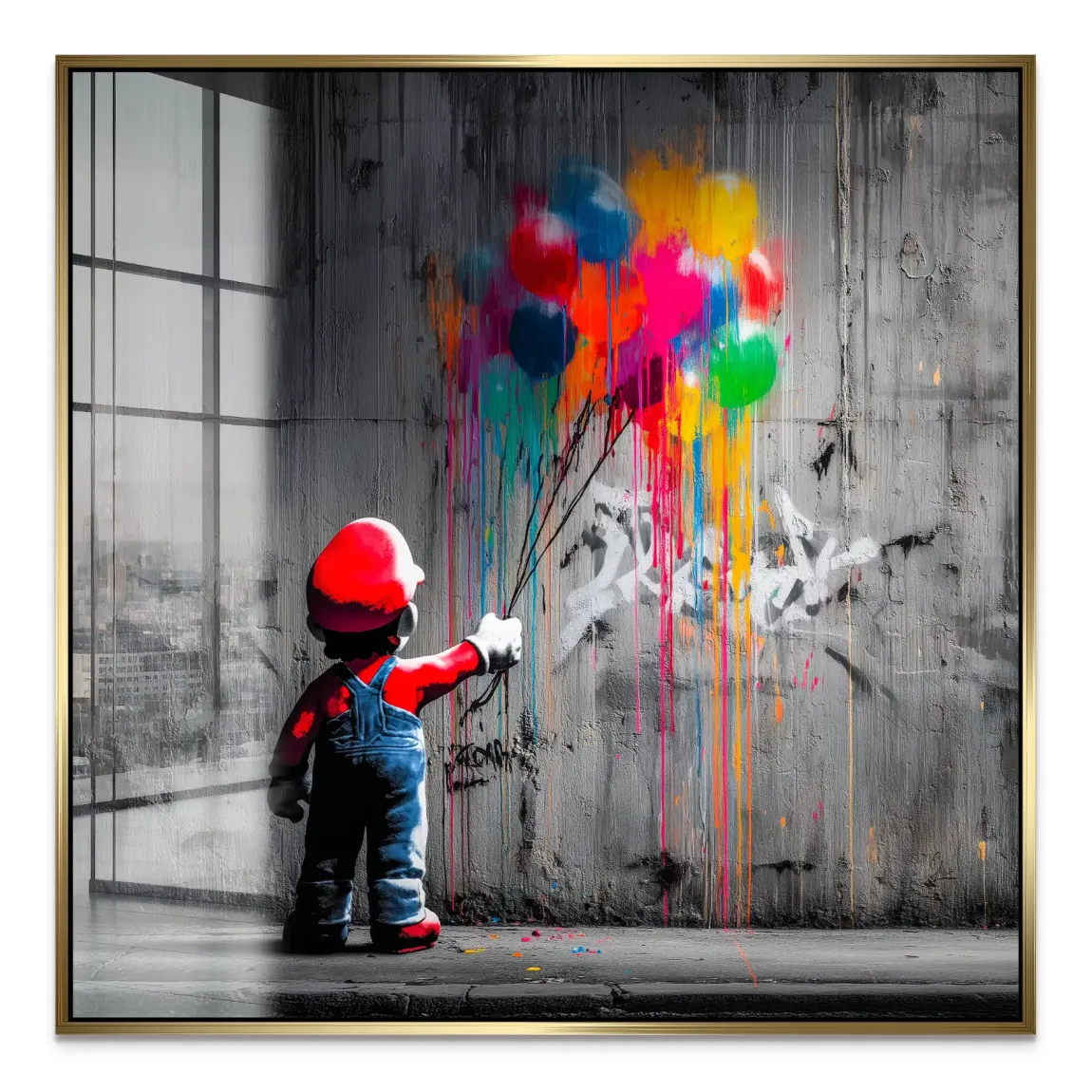 Mario Balloon Dreams Acrylglas Bild