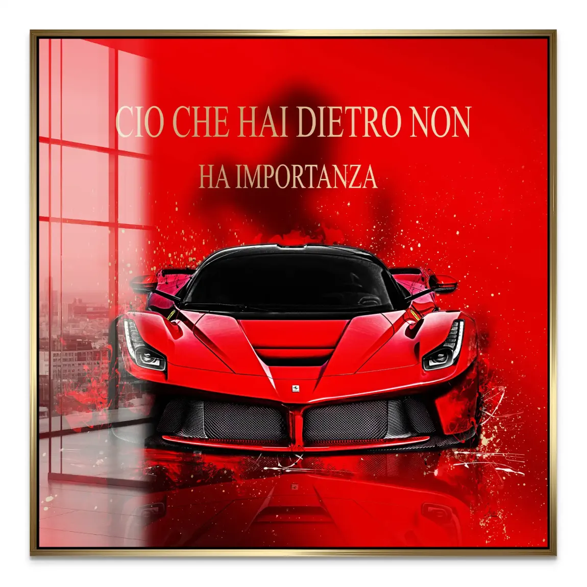 Red Velocity La Ferrari Acrylglas Bild
