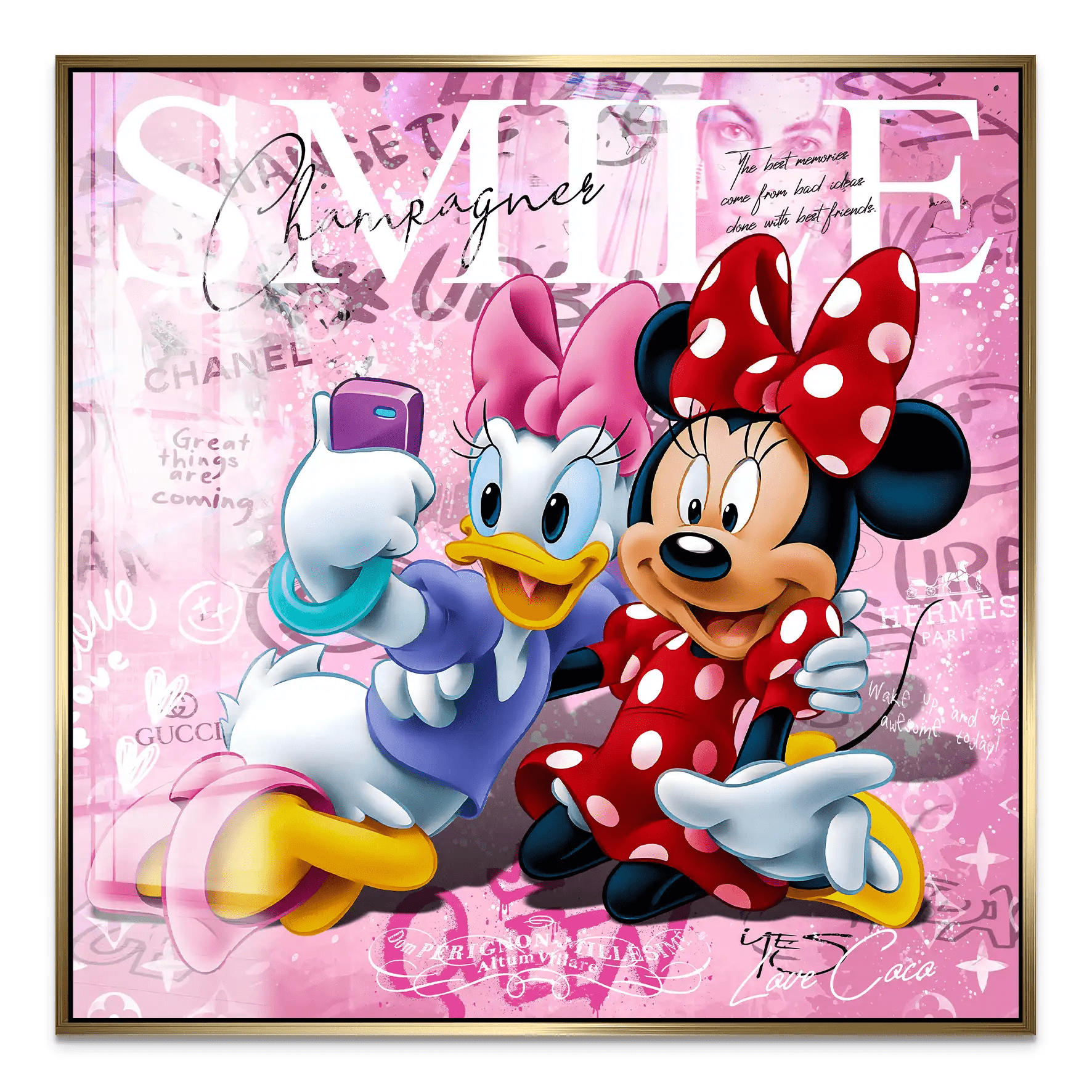 Daisy & Minnie Smile Acrylglas Bild INGALERIE