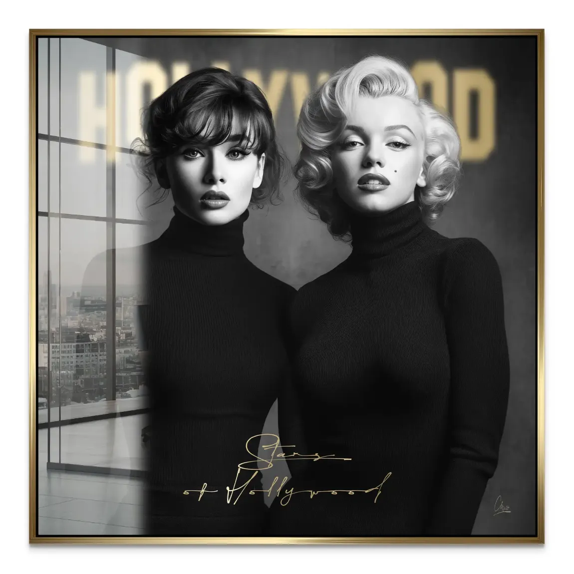 Audrey & Marilyn Hollywood Acrylglas Bild