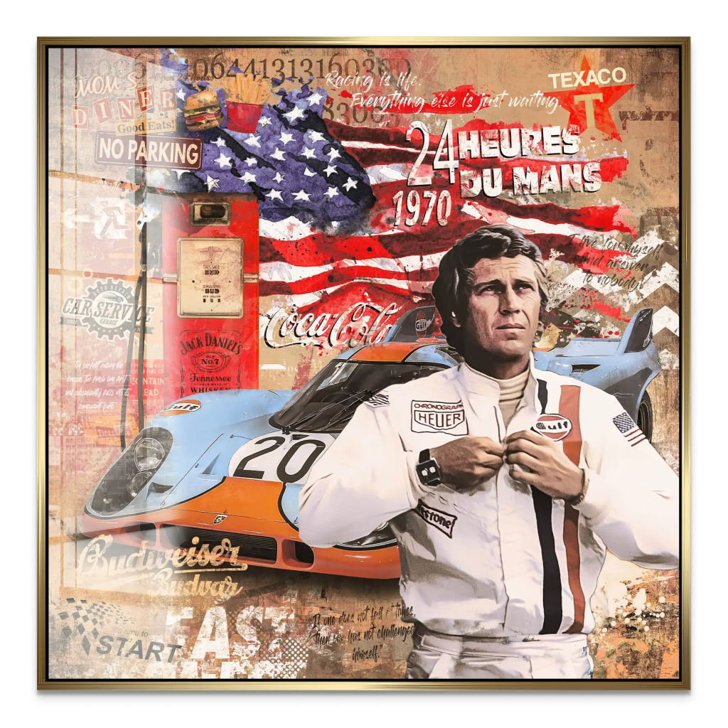 Steve USA Retro Acrylglas Bild INGALERIE