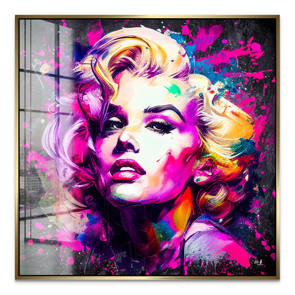 Marilyn Monroe Abstrakt Color Acrylglas Bild INGALERIE