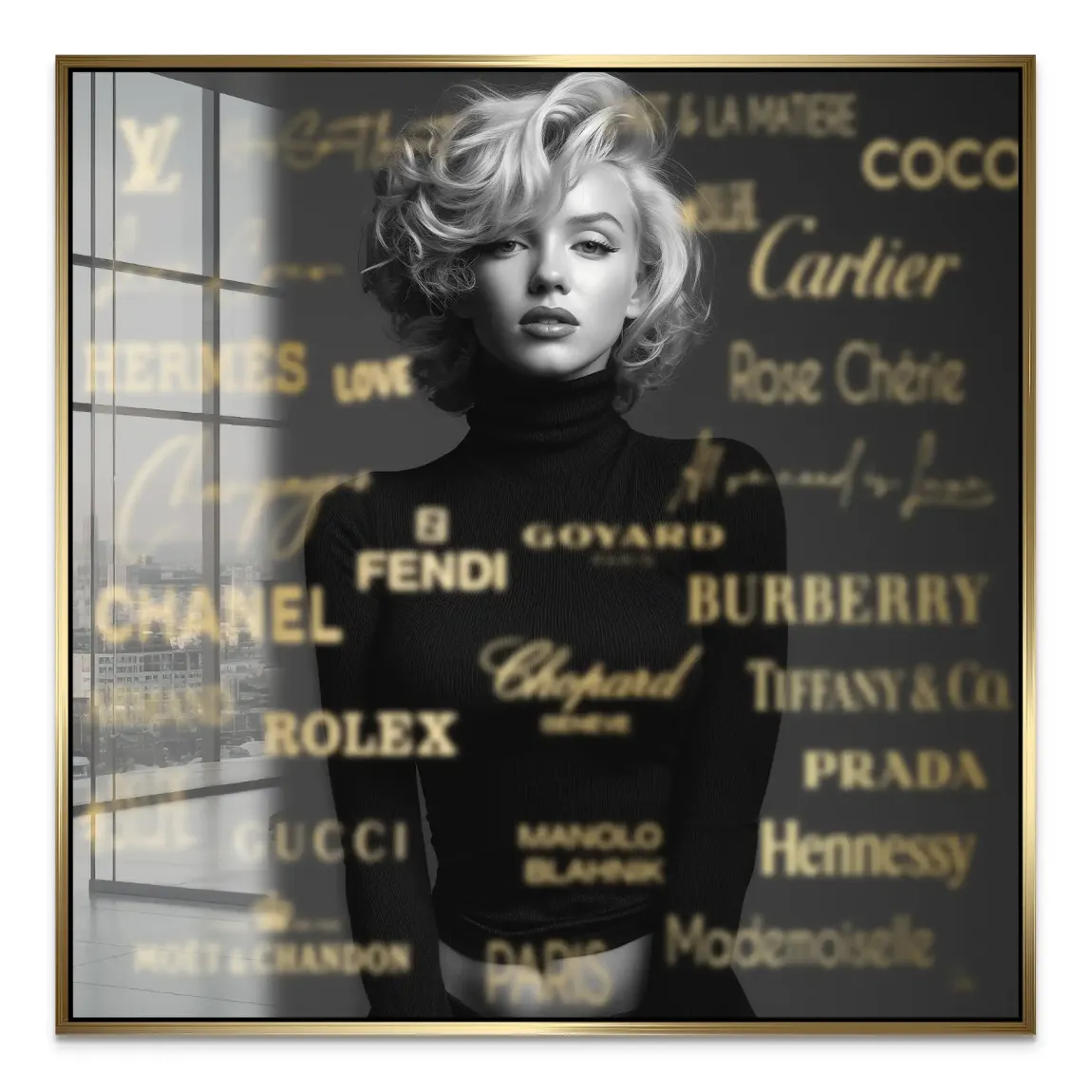 Marilyn Monroe Luxury Acrylglas Bild
