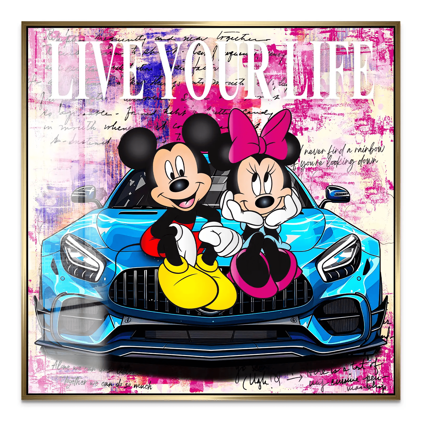 Micky & Minnie Enjoy Nr.2 Acrylglas Bild INGALERIE