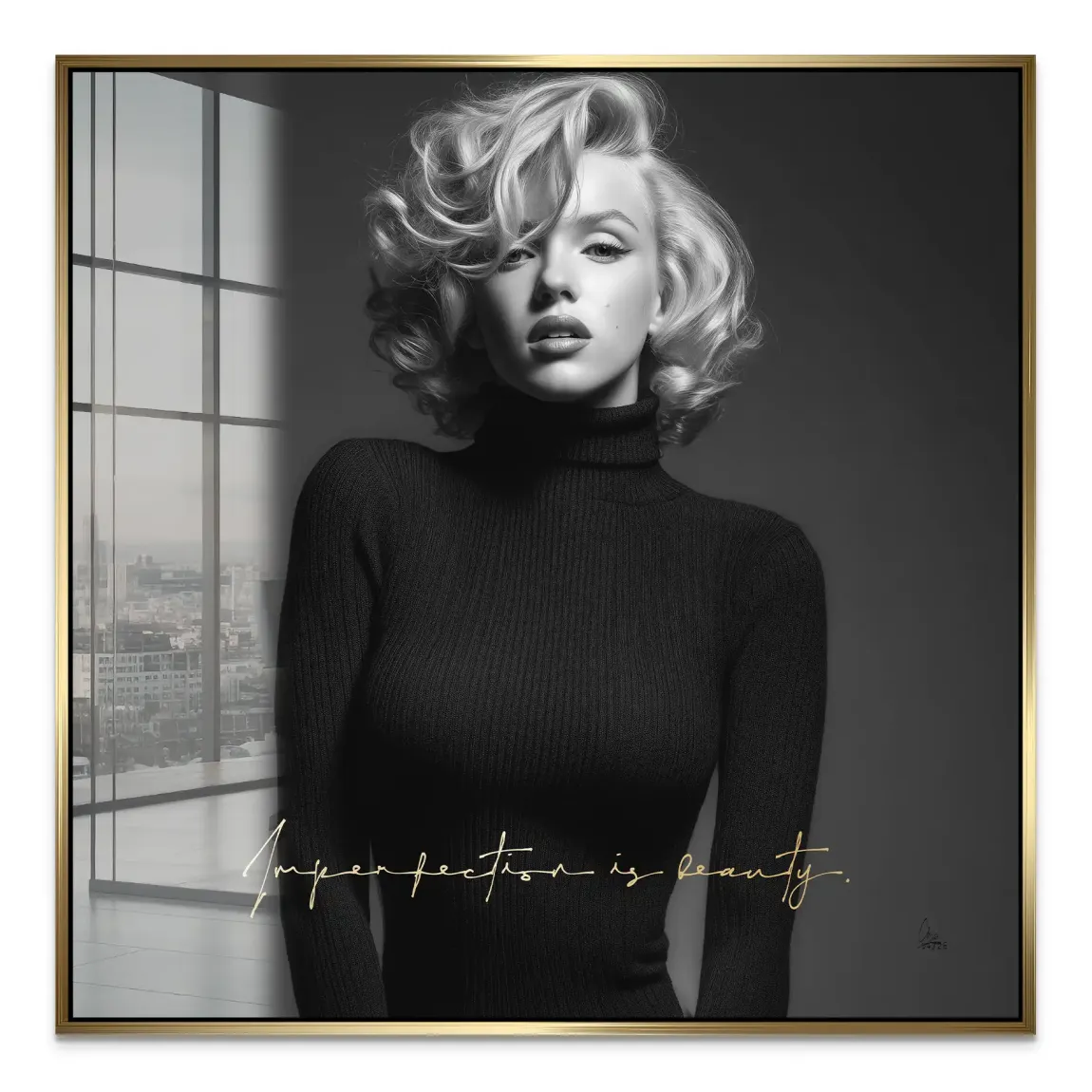 Marilyn Monroe Imperfection Acrylglasbild