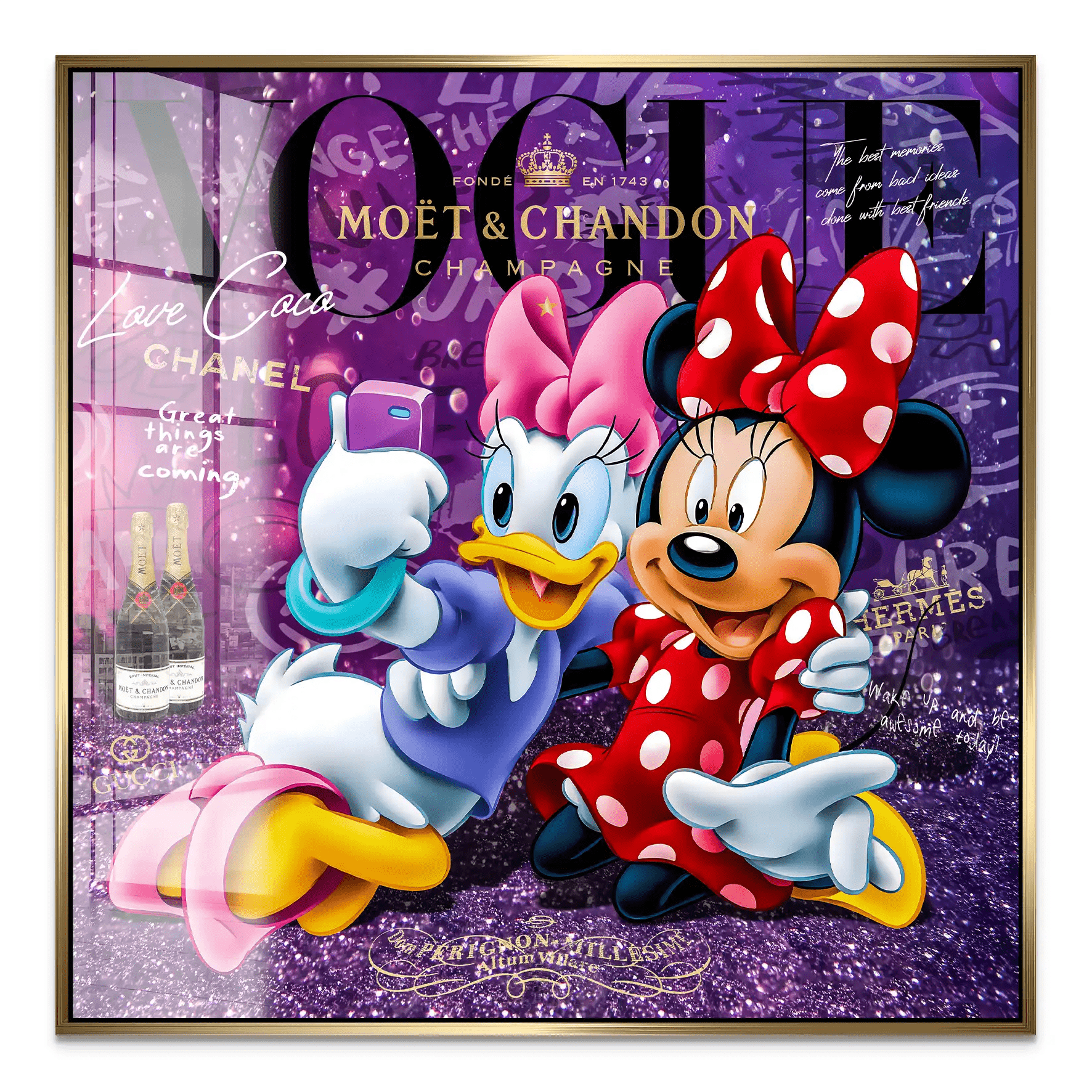 Daisy & Minnie Vogue Acrylglas Bild INGALERIE