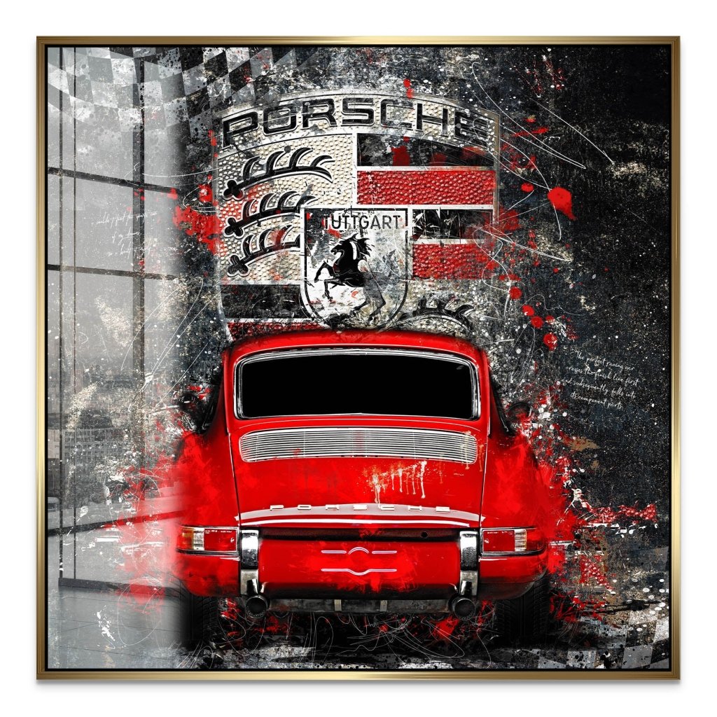 Porsche 911 Abstrakt Acrylglas Bild INGALERIE