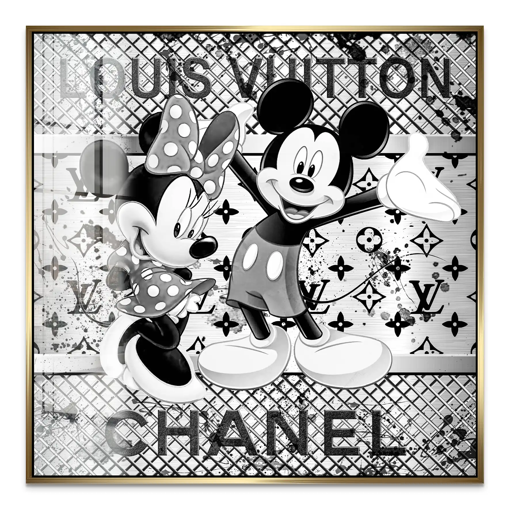 Micky & Minnie Louis Art Nr.2 Acrylglas Bild INGALERIE