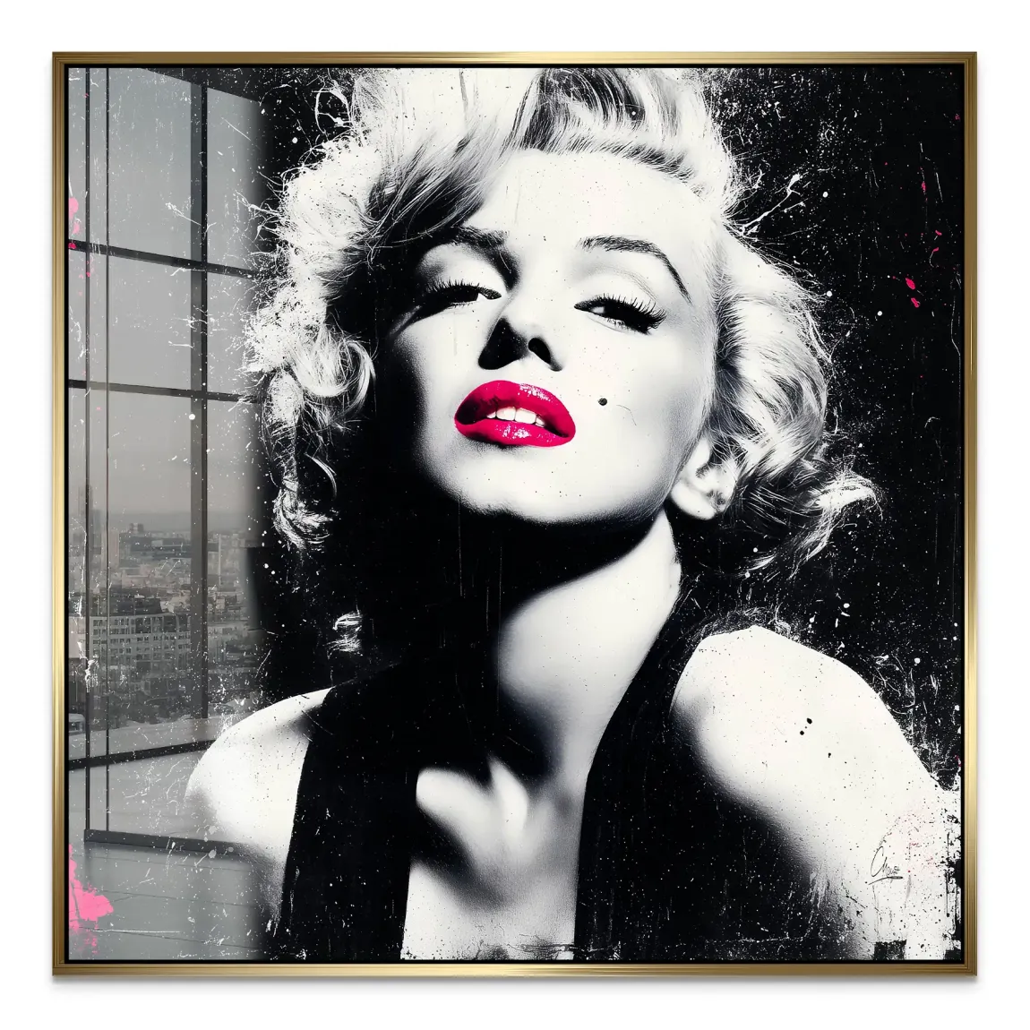 Monroe Noir Art Acrylglas Bild