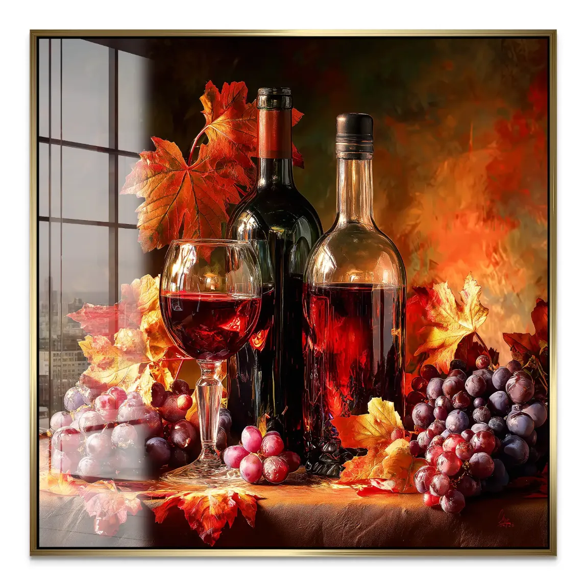 Edle Weinlese Acrylglasbild