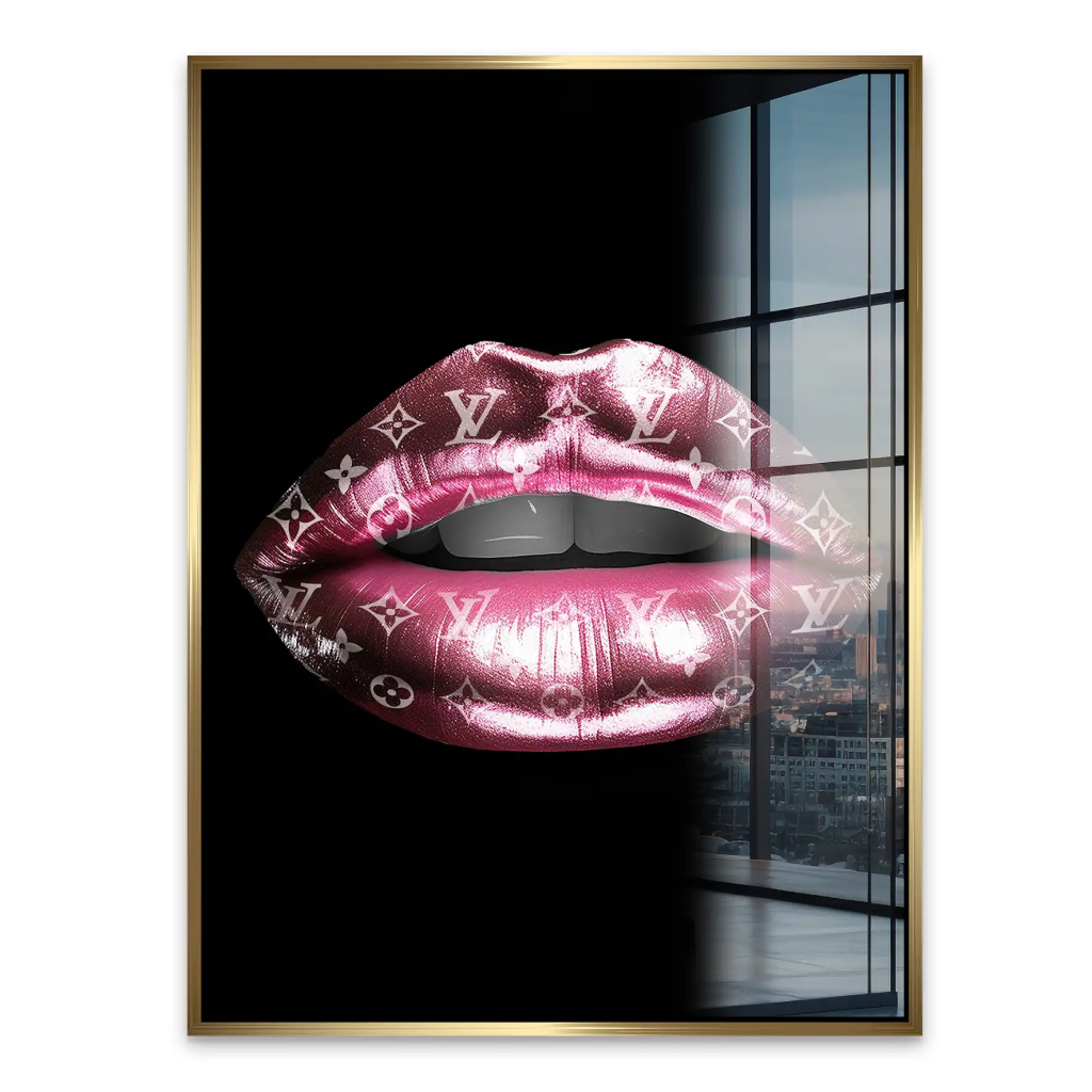 Vuitton Metallic Lips Acrylglas Bild INGALERIE