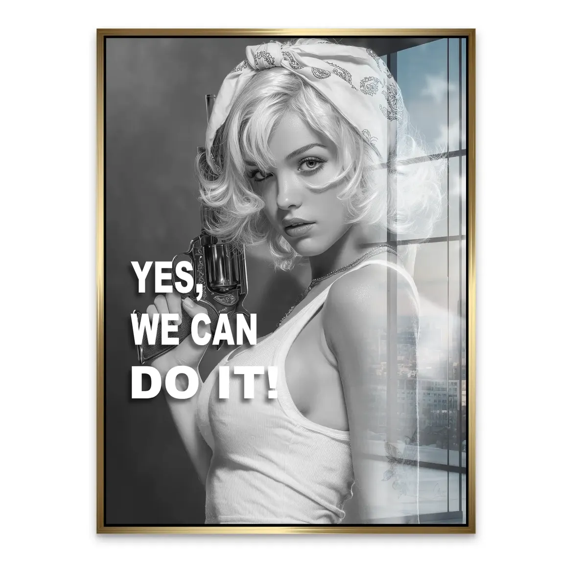Yes we can Acrylglasbild