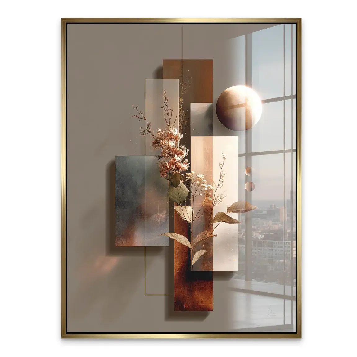 Celestial Bloom Harmony Acrylglasbild