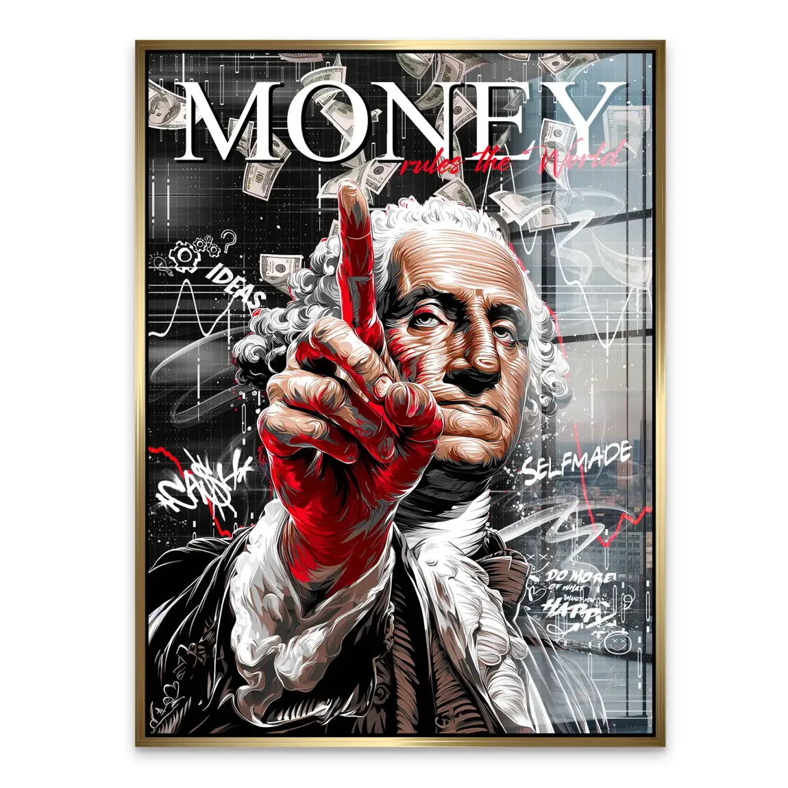 Money Leader Wallstreet Acrylglasbild