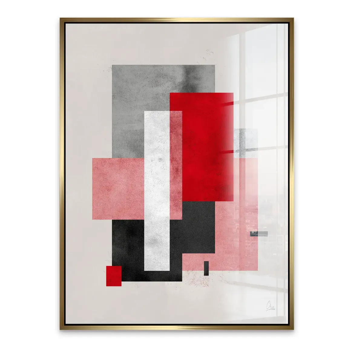 Geometric Aura Acrylglasbild